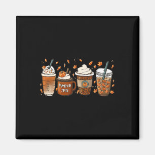 Pumpkin Spice Latte Fall Leaves Coffee Autumn Than Magnet