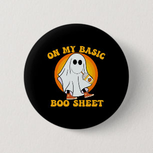 Pumpkin Spice Latte Fall Vibe Halloween Fun Basic  6 Cm Round Badge