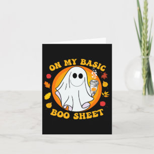 Pumpkin Spice Latte Fall Vibe Halloween Fun Basic  Card