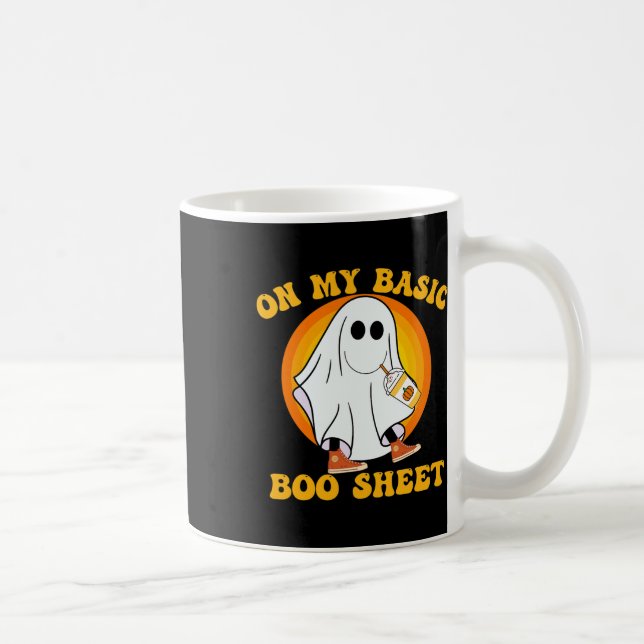 Pumpkin Spice Latte Fall Vibe Halloween Fun Basic  Coffee Mug (Right)