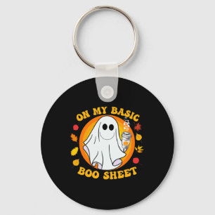 Pumpkin Spice Latte Fall Vibe Halloween Fun Basic Key Ring