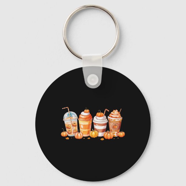 Pumpkin Spice Latte  Key Ring (Front)