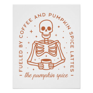 Pumpkin spice latte lover poster