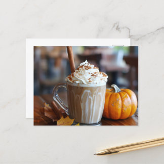 Pumpkin Spice Latte, Postcrossing Postcard