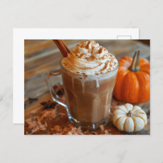 Pumpkin Spice Latte, Postcrossing Postcard