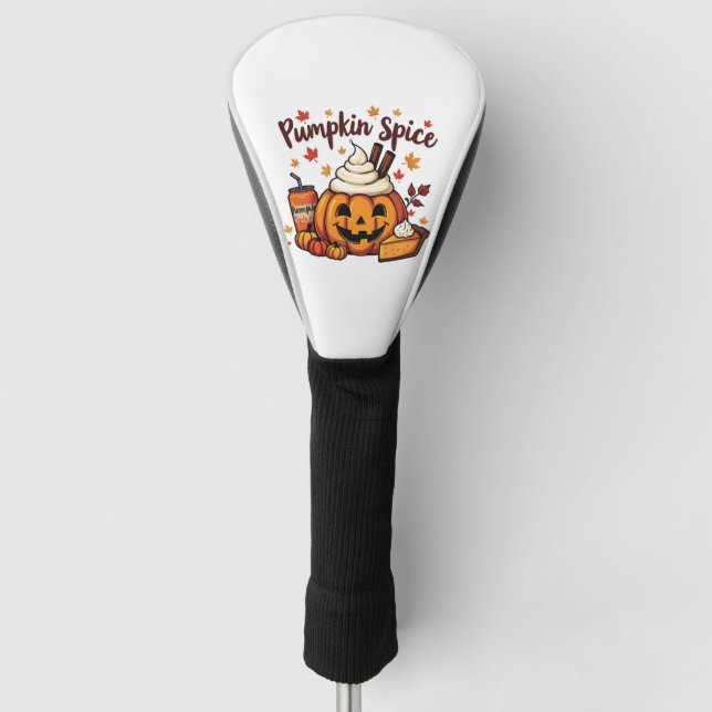 Pumpkin Spice Latte Pumpkin Pie Autumn Fall  Golf Head Cover (Front)