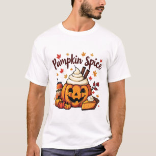 Pumpkin Spice Latte Pumpkin Pie Autumn Fall T-Shirt