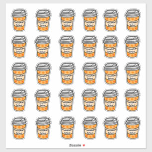 Pumpkin Spice Latte Set of Stickers