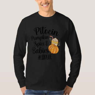 Pumpkin Spice Lattle Labour and Delivery Nurse OBG T-Shirt