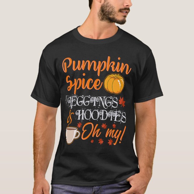Pumpkin Spice Leggings and Hoodies Oh My Cute Fall (Front)