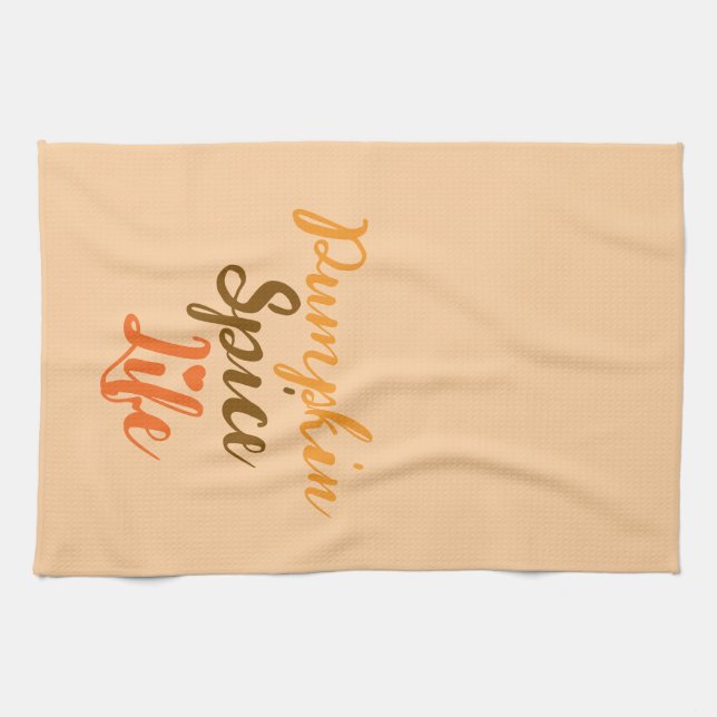 Pumpkin Spice Life Dish Cloth  (Horizontal)