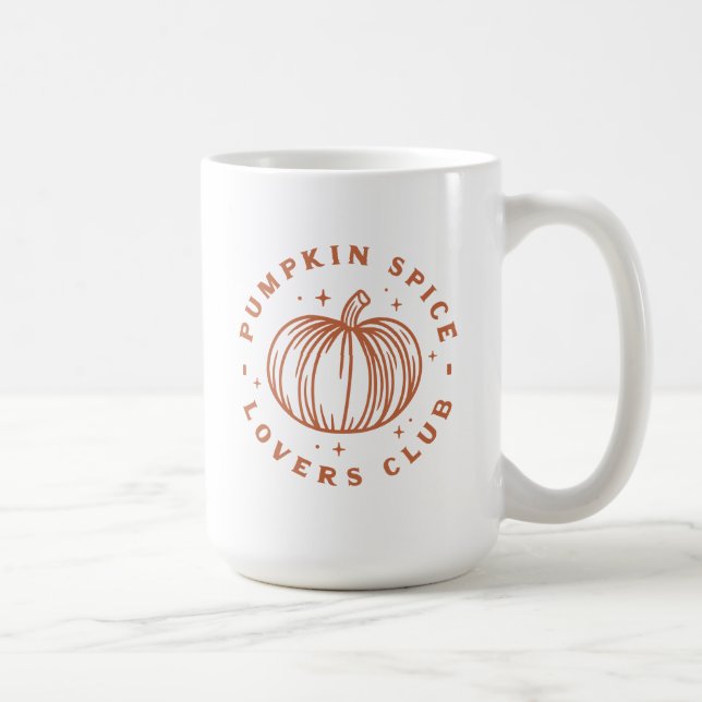 Pumpkin Spice Lovers Club Coffee Mug (Right)
