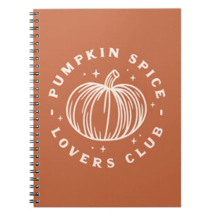 Pumpkin Spice Lovers Club Notebook