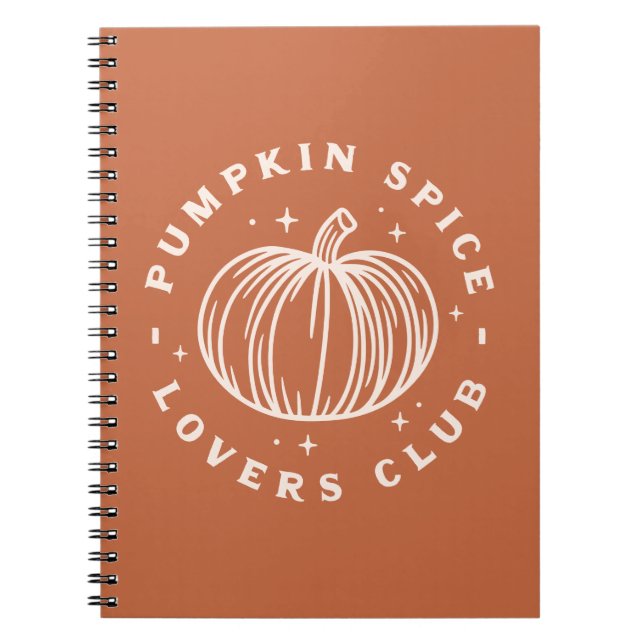 Pumpkin Spice Lovers Club Notebook (Front)