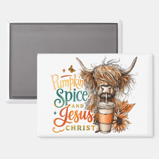 Pumpkin Spice....  Magnet (Front/Back)