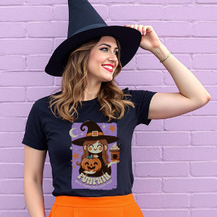 Pumpkin Spice Makes this Witch Nice Cute Pastel T-Shirt