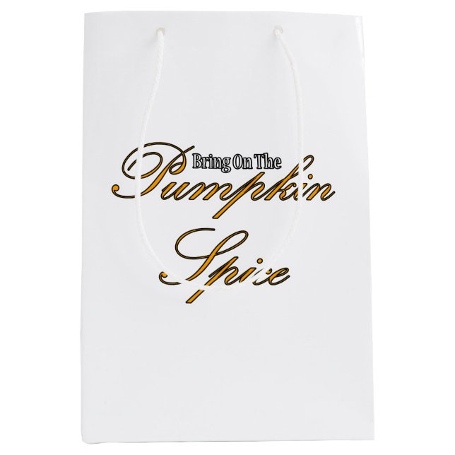 Pumpkin Spice Medium Gift Bag (Front)