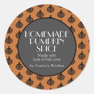 Pumpkin Spice Mix Cocoa Homemade Fall Classic Round Sticker