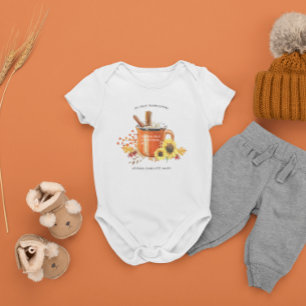 Pumpkin Spice   My First Thanksgiving Baby Bodysuit