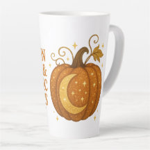 Pumpkin Spice & Mystic Nights Glitter Latte Mug