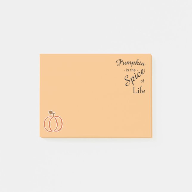 Pumpkin Spice of Life Post-it Notes (Front)