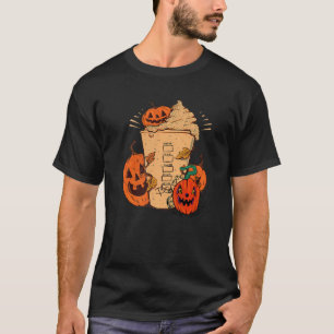 Pumpkin Spice Pumpkin Face Happy Halloween Paty Co T-Shirt