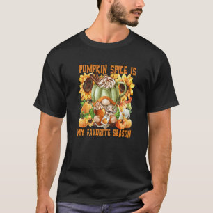 Pumpkin Spice Quote For Women Sunflower Autumn Gno T-Shirt