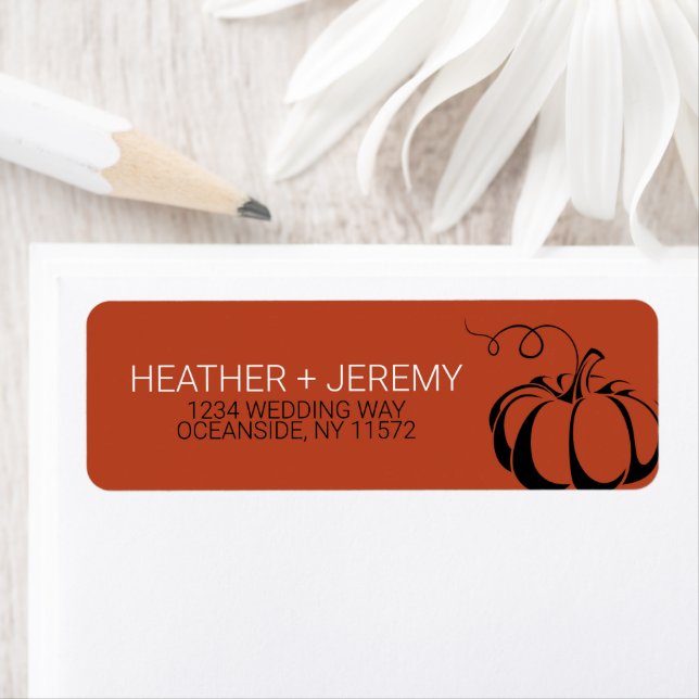 Pumpkin Spice Return Address Label (Insitu)