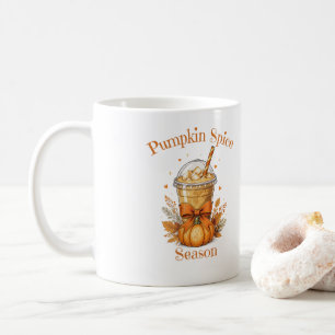 Pumpkin Spice Season Fall Autumn Coquette Bow Coffee Mug