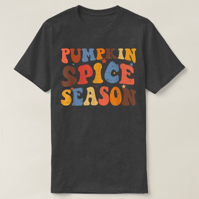 Pumpkin Spice Season Funny Autumn Fall Season Hall T-Shirt (Design Front)