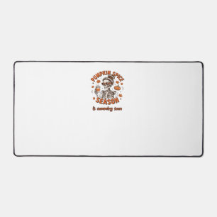 Pumpkin Spice Season is Comming Soon Halloween Fal Desk Mat