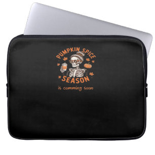 Pumpkin Spice Season is Comming Soon Halloween Fal Laptop Sleeve