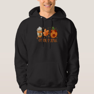 Pumpkin Spice Soccer Ball Tis The Season Fall Than Hoodie