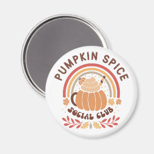 Pumpkin Spice Social Club – Cute Fall PSL  Magnet