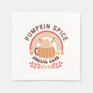 Pumpkin Spice Social Club – Cute Fall PSL Napkin