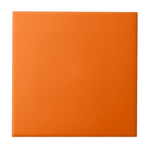 Pumpkin Spice Solid Colour   Classic   Elegant Ceramic Tile