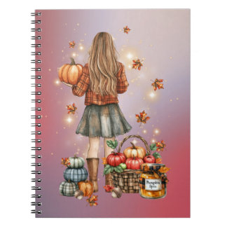 Pumpkin Spice Sparkle Notebook
