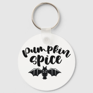 Pumpkin Spice - Spooky Halloween Bat Key Ring