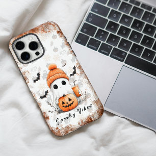 Pumpkin Spice Spooky Vibes Personalised iPhone 16 Pro Max Case