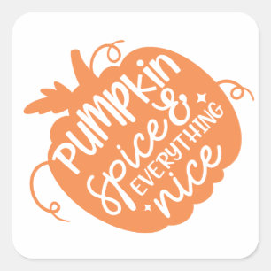 Pumpkin Spice Square Sticker