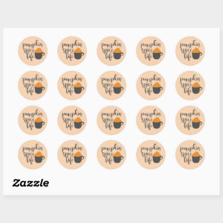 Pumpkin spice stickers & labels