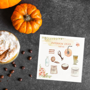Pumpkin Spice   Thanksgiving Friendsgiving Napkin