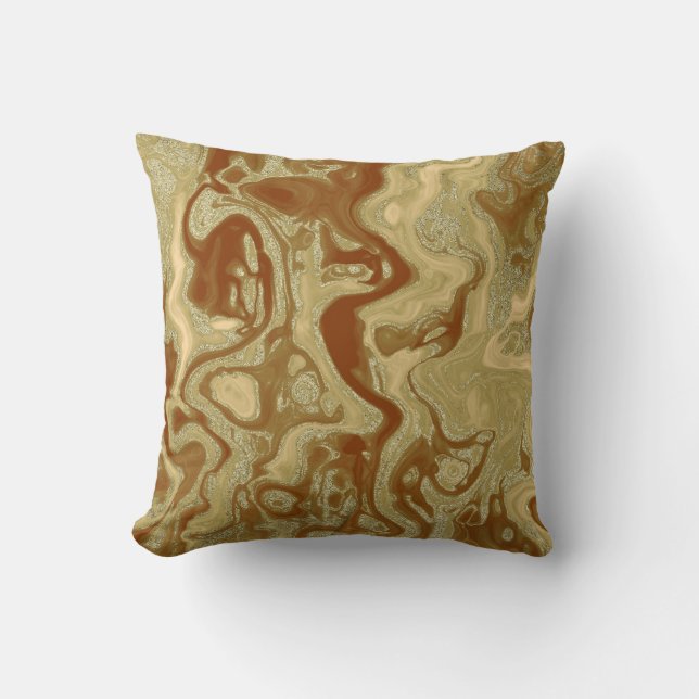 Pumpkin Spice Throw Pillow (Front)