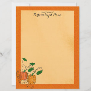 Pumpkin Spice - Unlined Paper Sheet