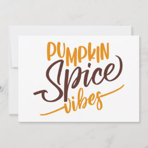 Pumpkin Spice Vibes Card