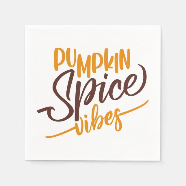 Pumpkin Spice Vibes Napkin (Front)