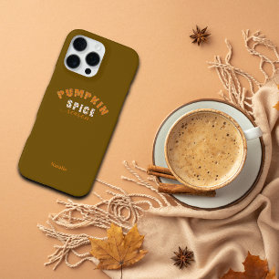 Pumpkin Spice Vibes Personalise Name Phone Case