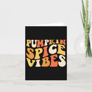 Pumpkin Spice Vibes Retro Autumn Vibes Card