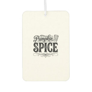 Pumpkin Spice Vintage Coffee Fall Shirt Design_1 Car Air Freshener