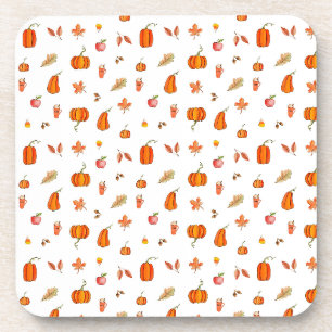 Pumpkin Spice Watercolor Coaster